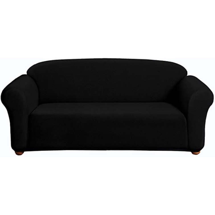 Eider & Ivory™ Milan Jacquard Box Cushion Sofa Slipcover Wayfair